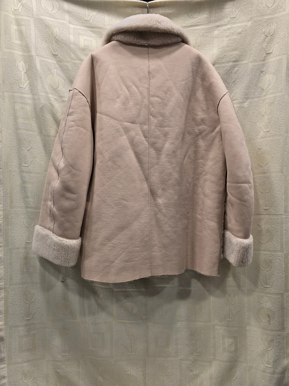 아모멘토 AMOMENTO 리버시블 시어링 코트 크림 프리사이즈 상품이미지6