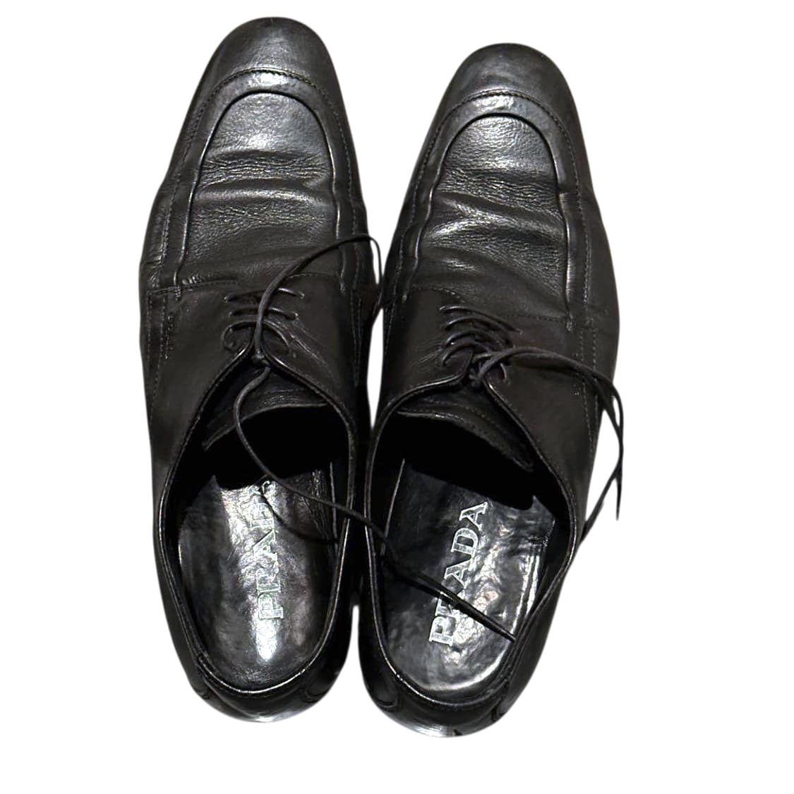 프라다 스퀘어토 레더 더비슈즈 상품이미지2