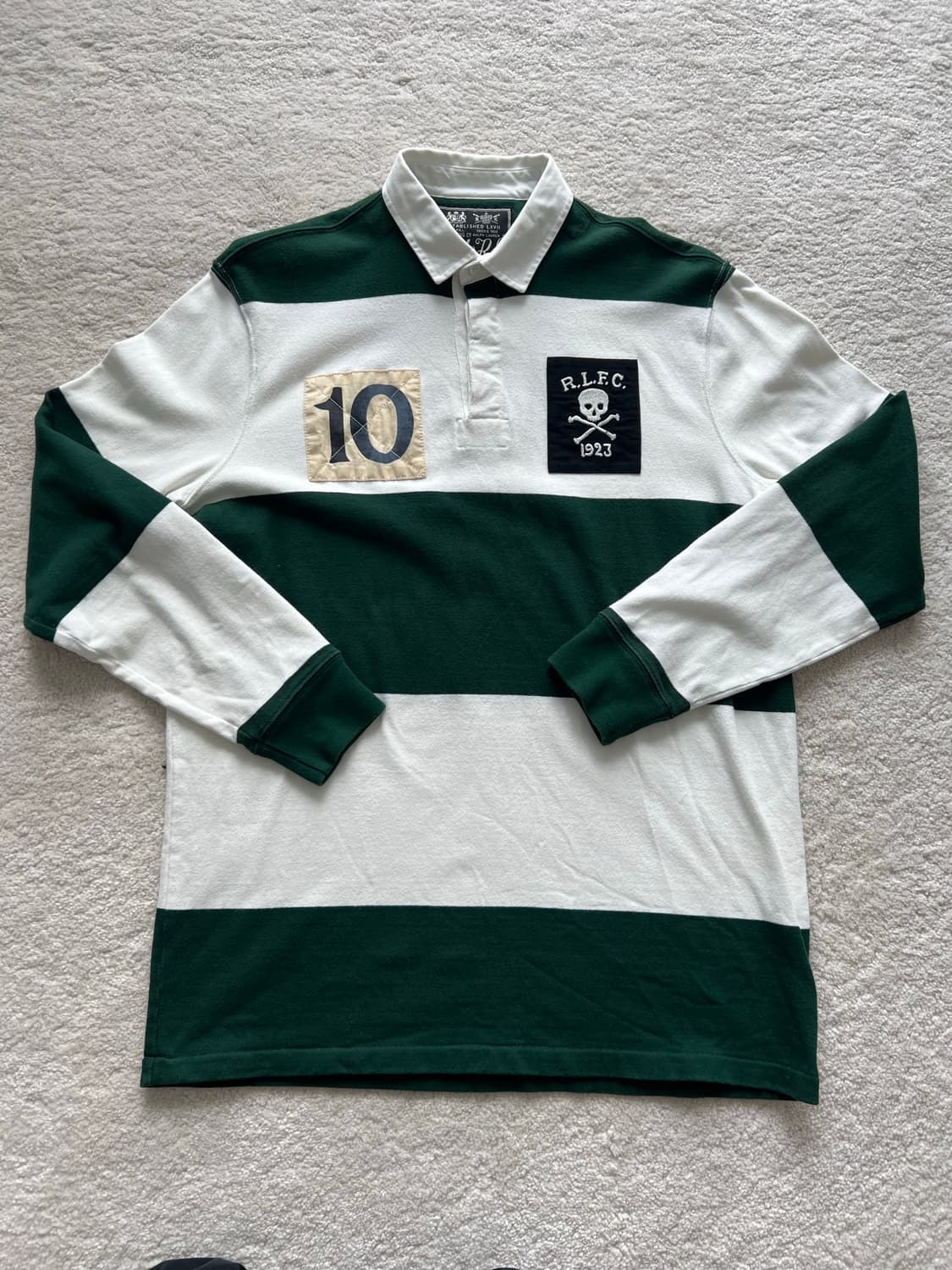 폴로랄프로렌 럭비티 그린/화이트 상품이미지2