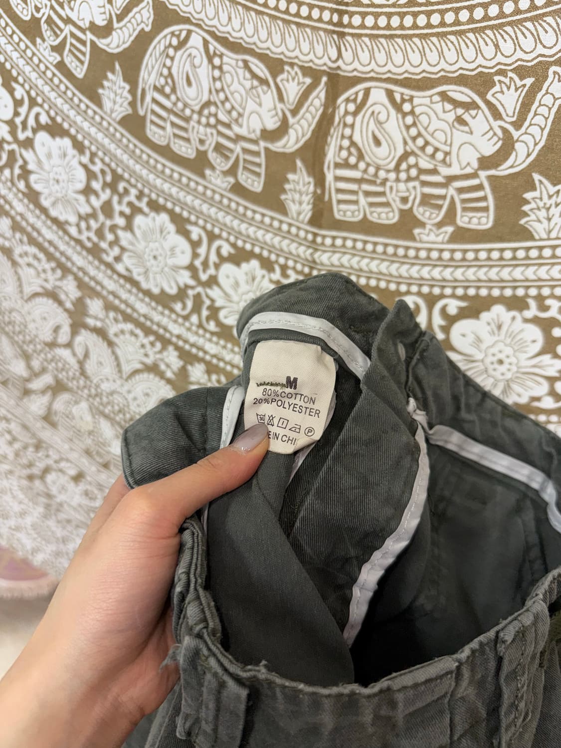 빈티지 밀리터리 패턴 카고팬츠  상품이미지7