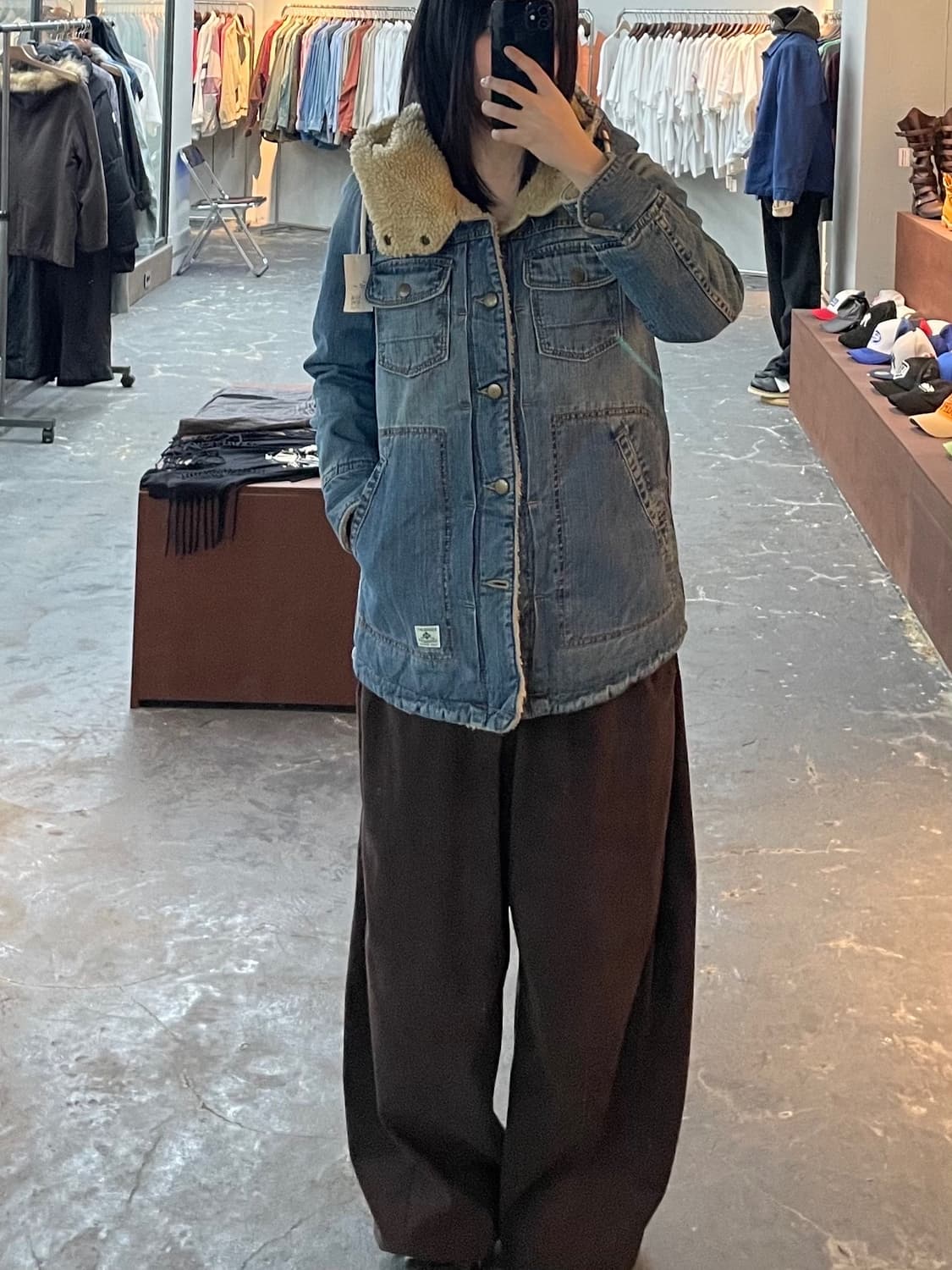 일본빈티지 포켓 버튼 데님 자켓 H1126 상품이미지1