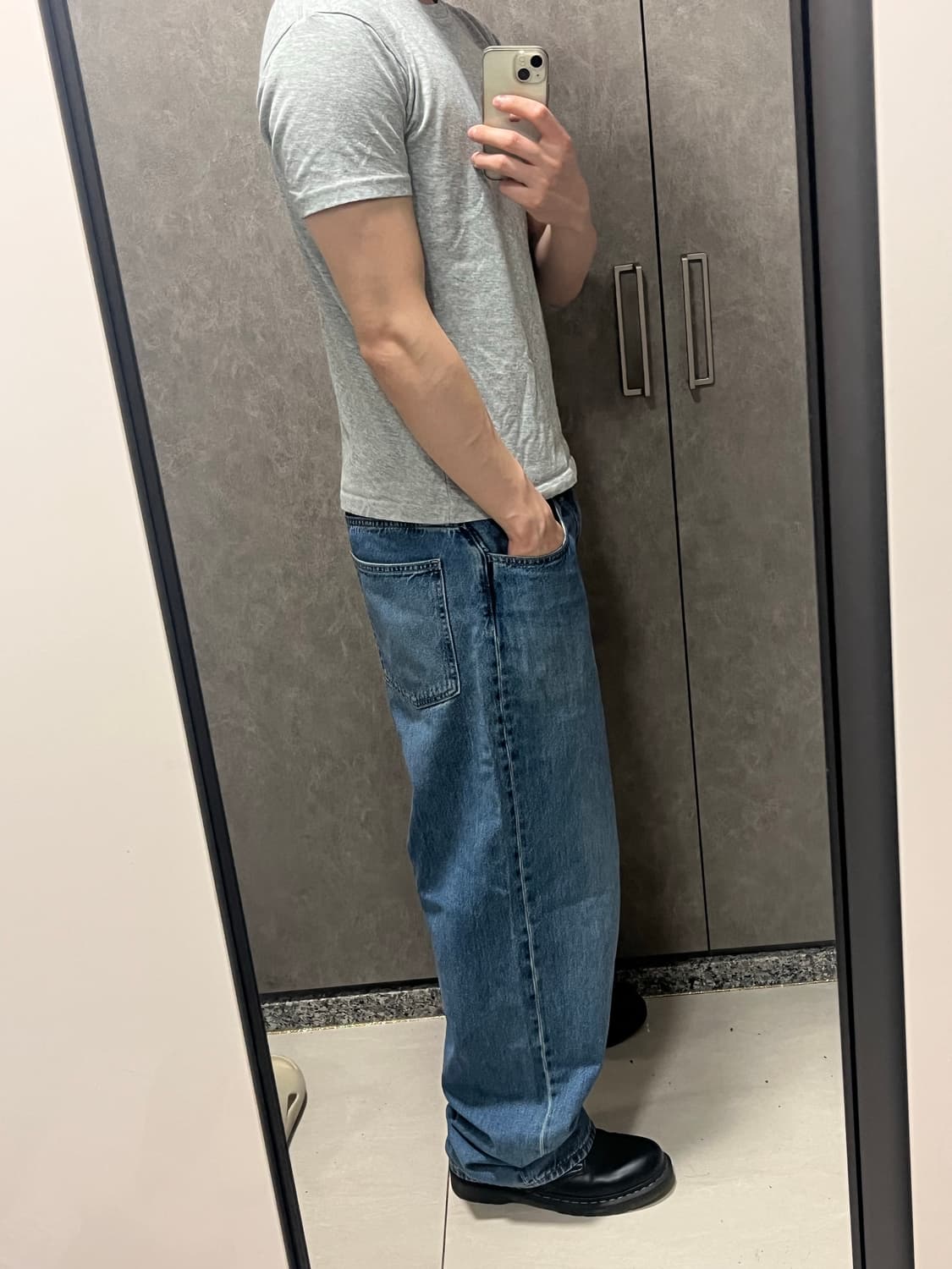 유니클로 와이드 루즈핏 데님 상품이미지2