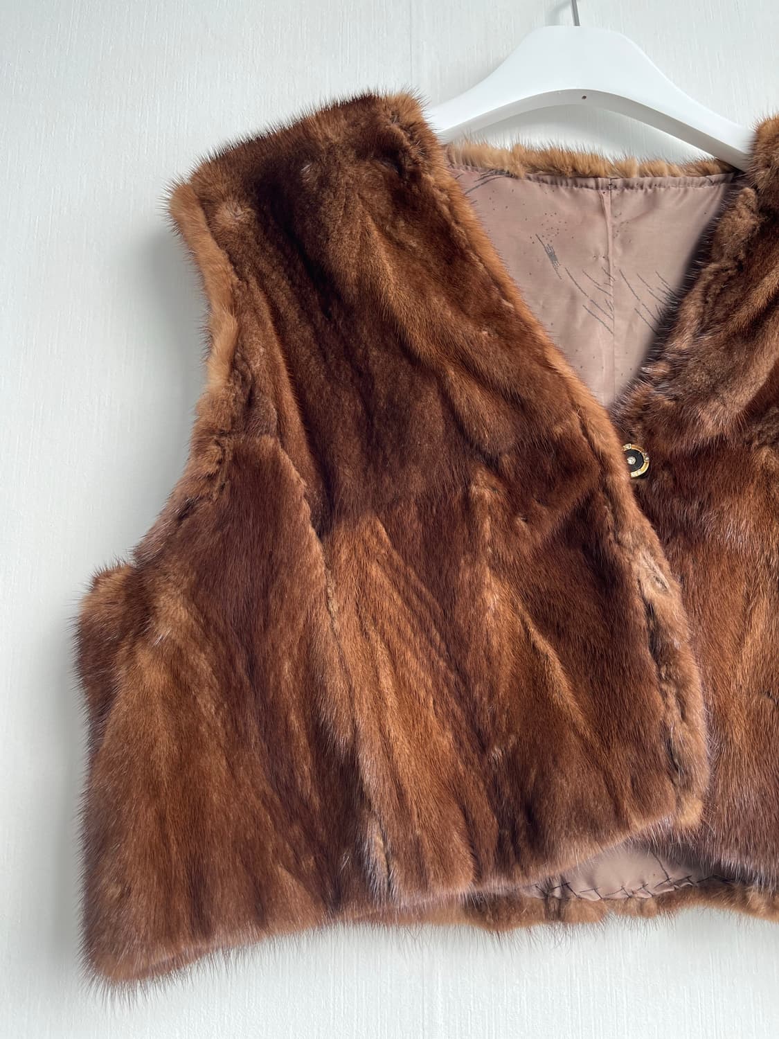 브라운 밍크 퍼 조끼 상품이미지2