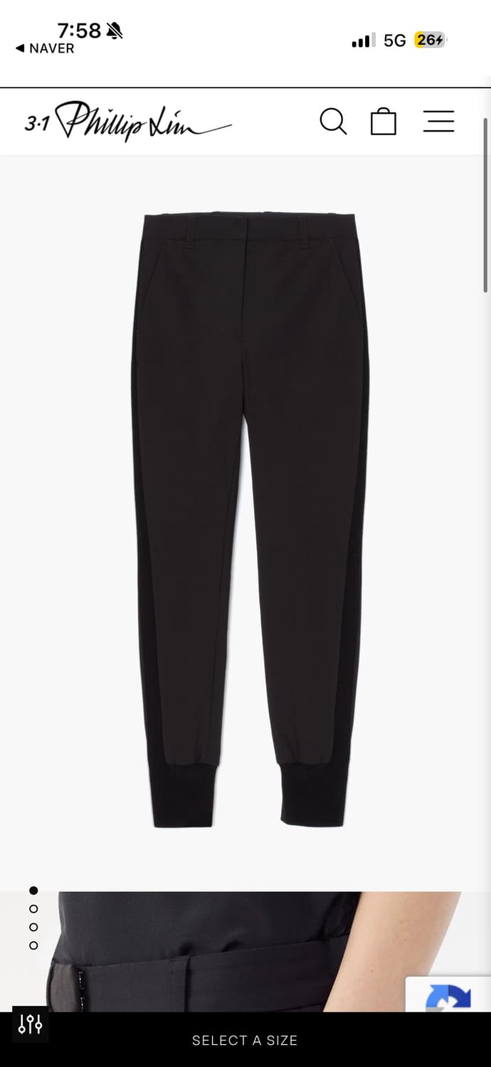 3.1 필립림 블랙 조거 팬츠 26정품  상품이미지7