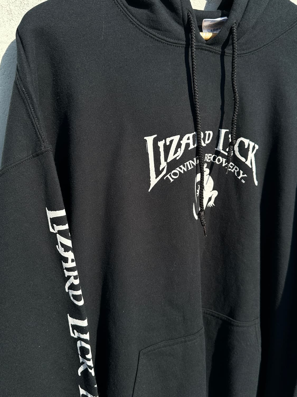 [2XL] GILDAN 길단 Lizard Lick 블랙 후드 티셔츠 상품이미지7