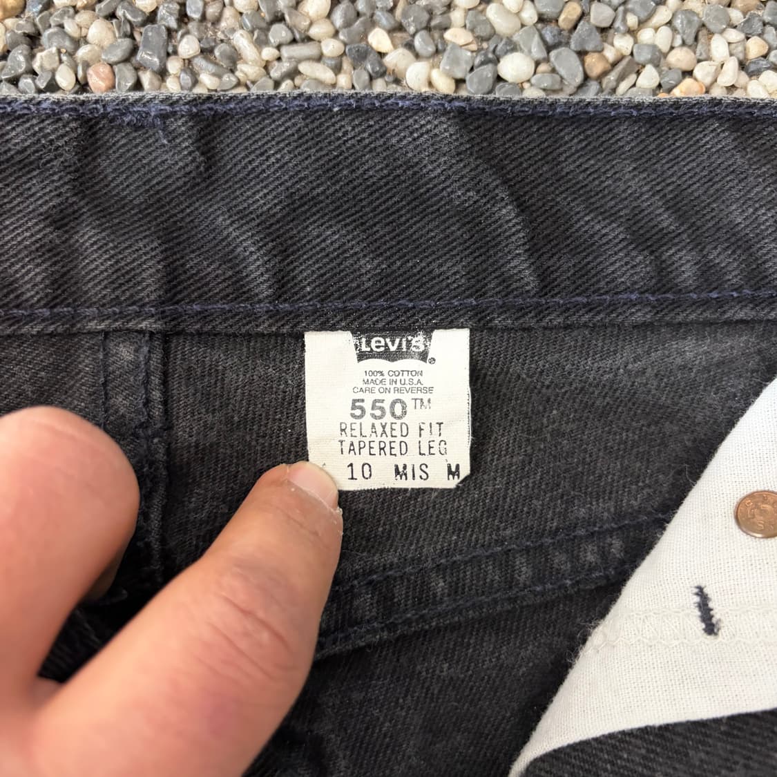 00s 리바이스 550 테이퍼드 블랙진 (30) 상품이미지7