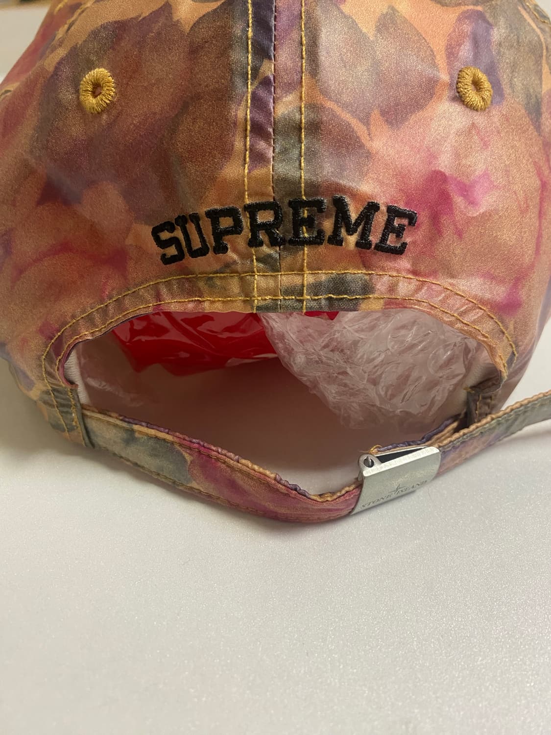 [OS] 17FW 슈프림 X 스톤아일랜드 라미 6패널캡 옐로우 상품이미지2