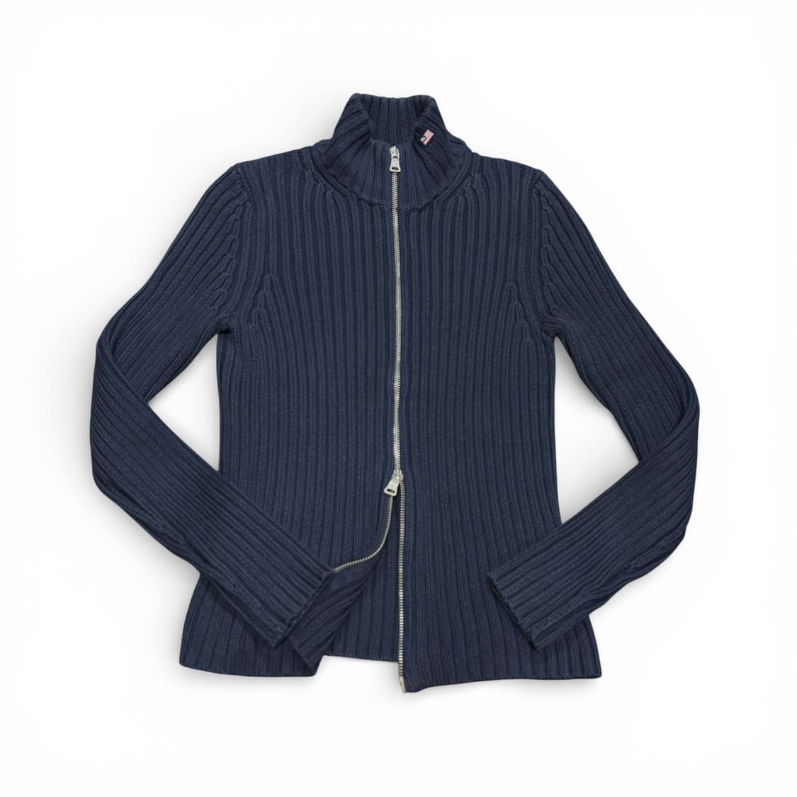 우먼S-M 폴로 랄프로렌 진스 네이비 투웨이 니트집업 상품이미지1