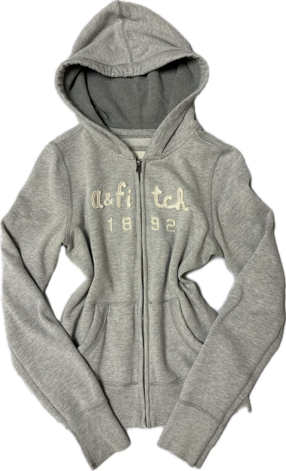 아베크롬비 후드집업 그레이 딱붙핏 상품이미지2