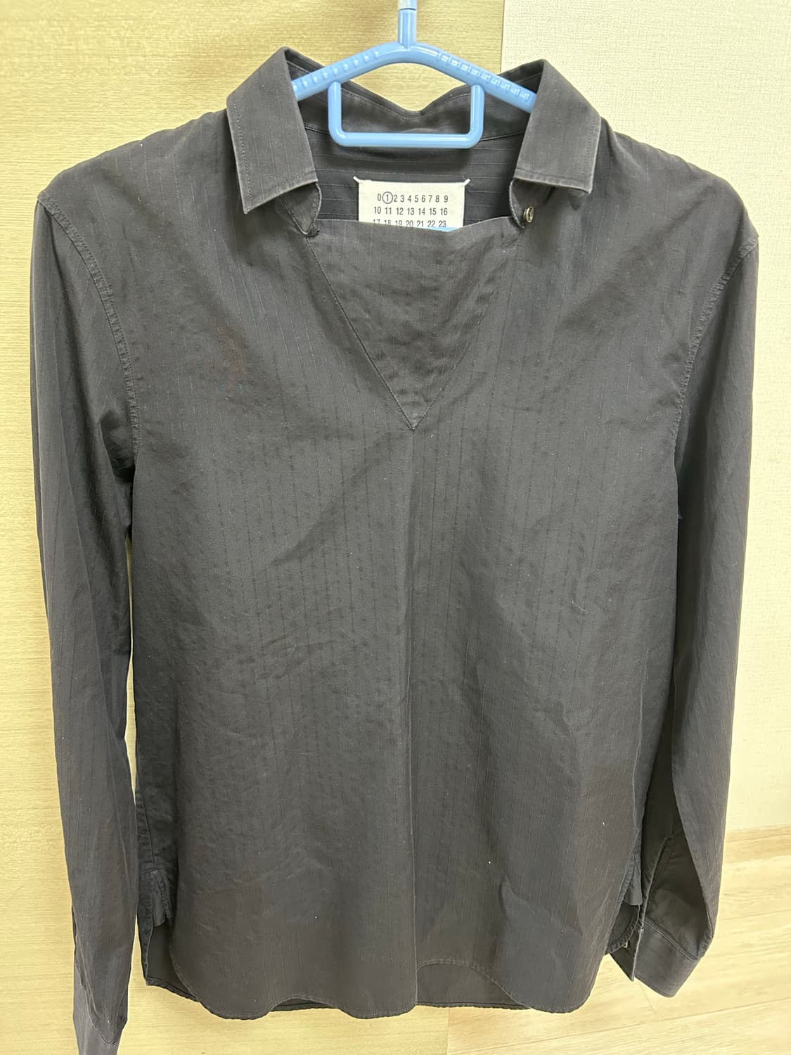 메종 마르지엘라 블랙 셔츠 상품이미지1