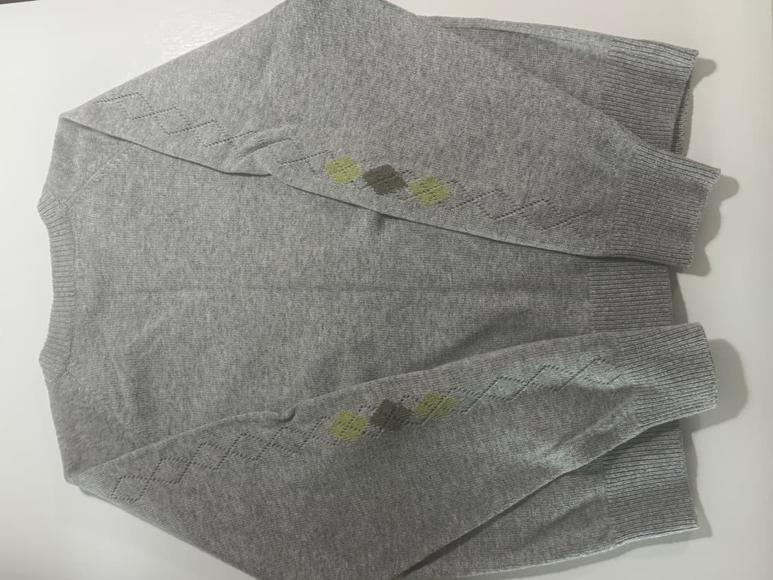 해칭룸 아가일 가디건 3  상품이미지3