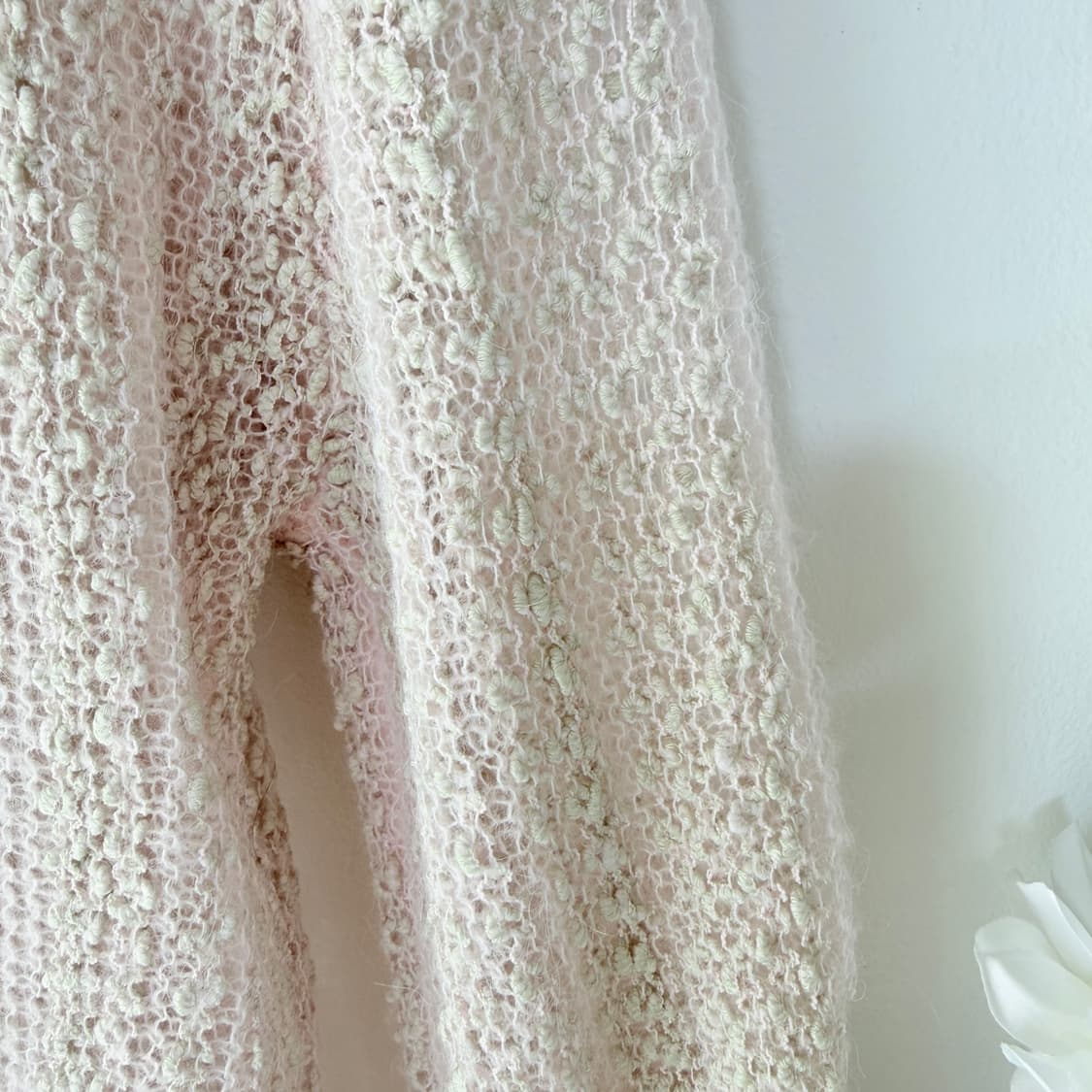 Lepvonj 레프본 짜임니트 셔츠 여름가디건 핑크 상품이미지8