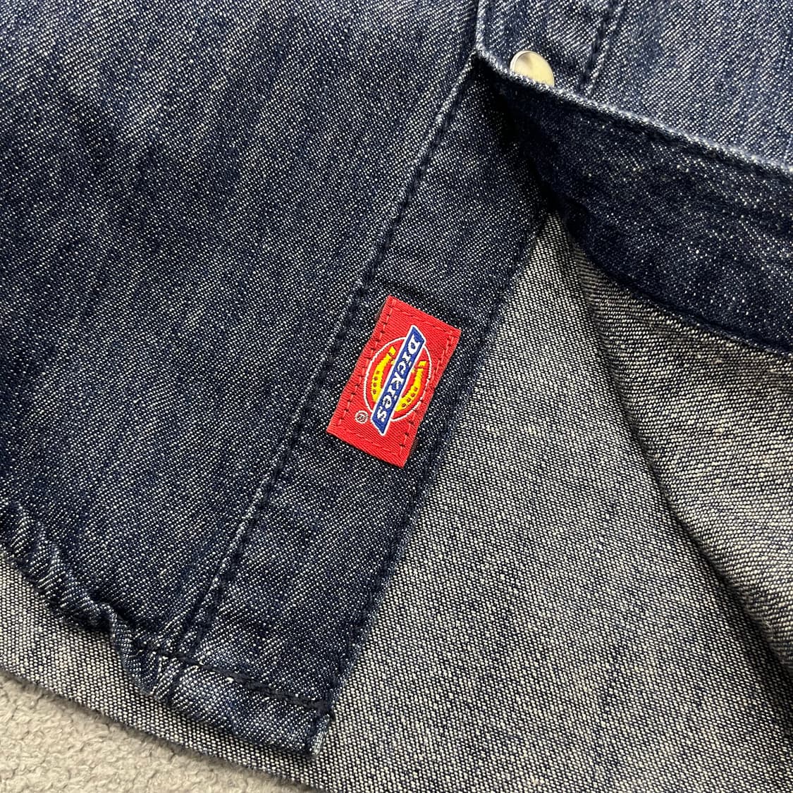 L 디키즈 데님 워싱 웨스턴 셔츠 상품이미지4