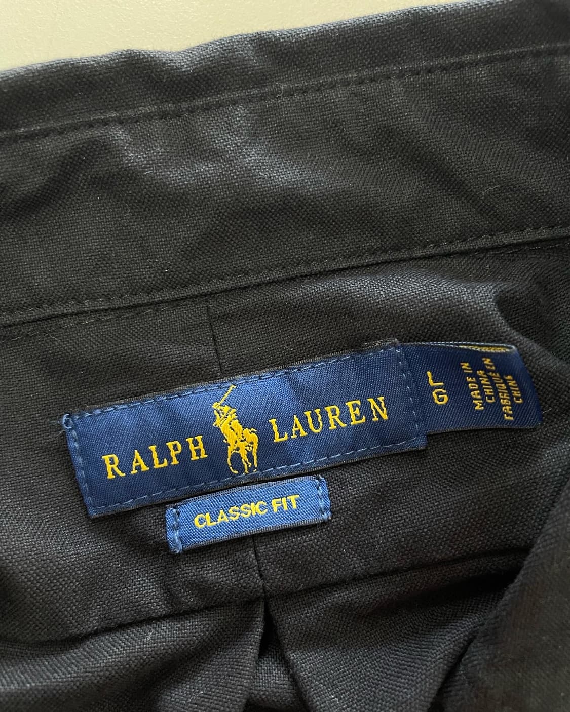 폴로 랄프로렌 클래식핏 솔리드 셔츠 (105-108) 상품이미지3