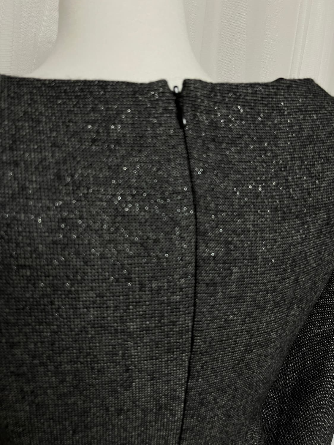 회색 트위드 플라워버튼 리본 원피스 상품이미지7