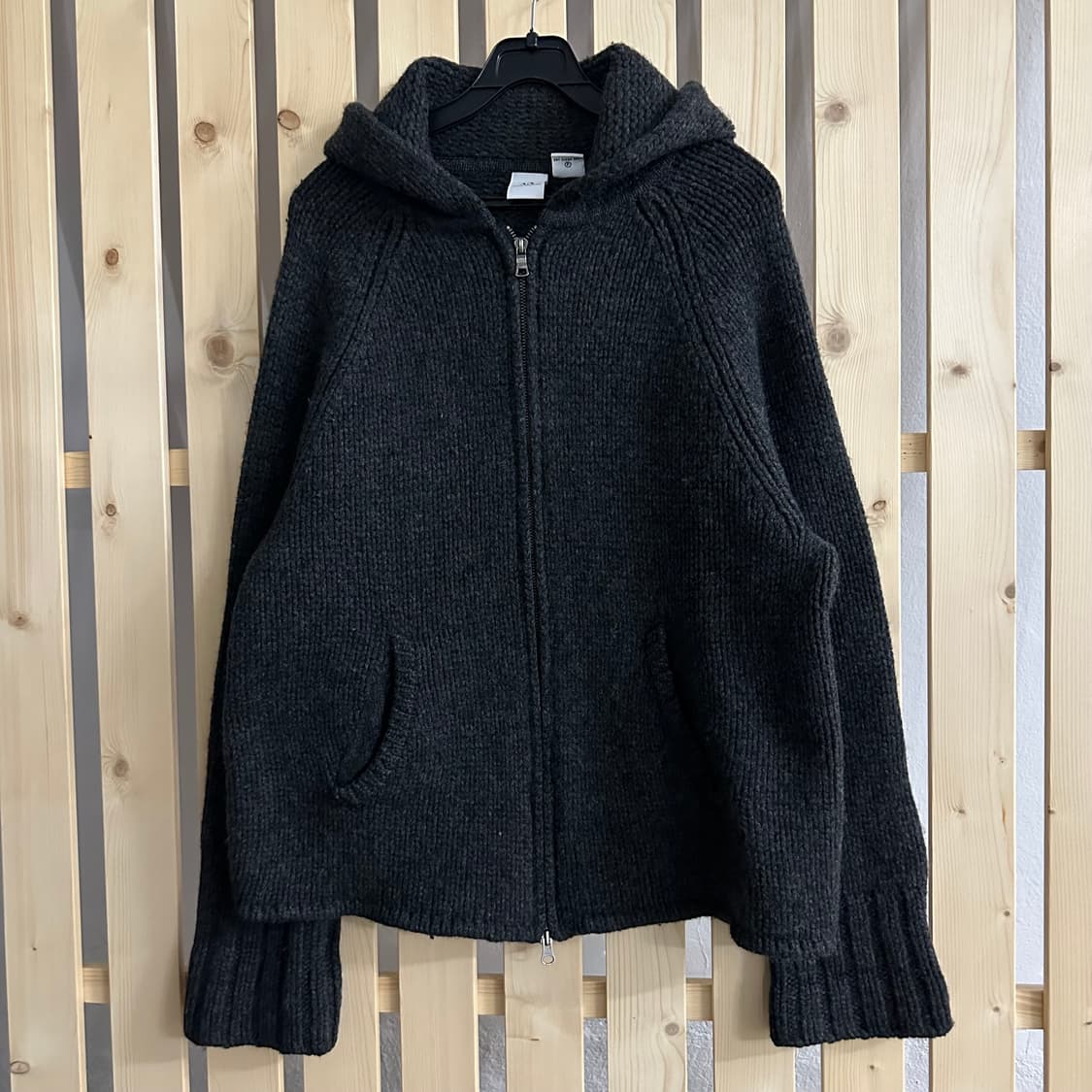 (L) 알마니 익스체인지 차콜 투웨이 후드집업 상품이미지2