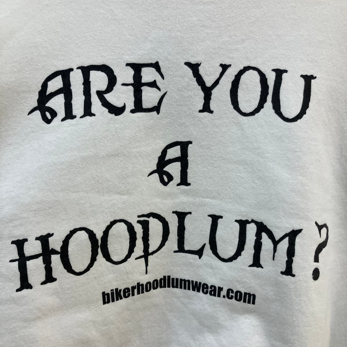 헤인즈 바이커 로고 화이트 스웨트셔츠 XL 상품이미지5