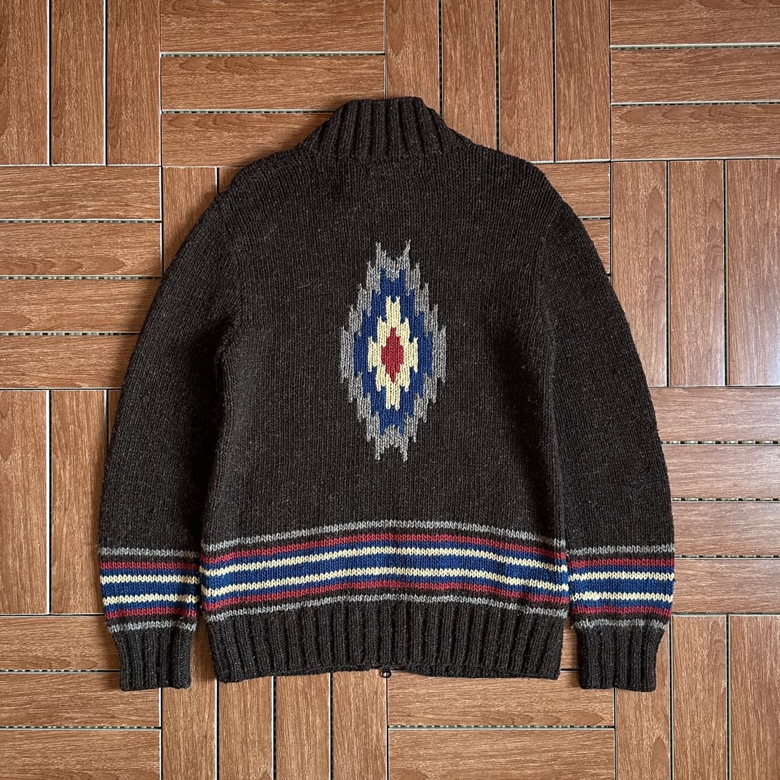 Gaijin made native pattern knit zip-up 상품이미지2