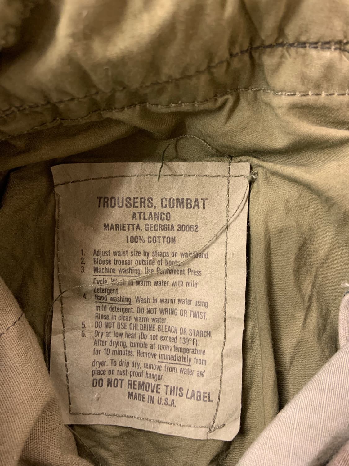 미군 우드랜드 BDU 팬츠 L-R 상품이미지7