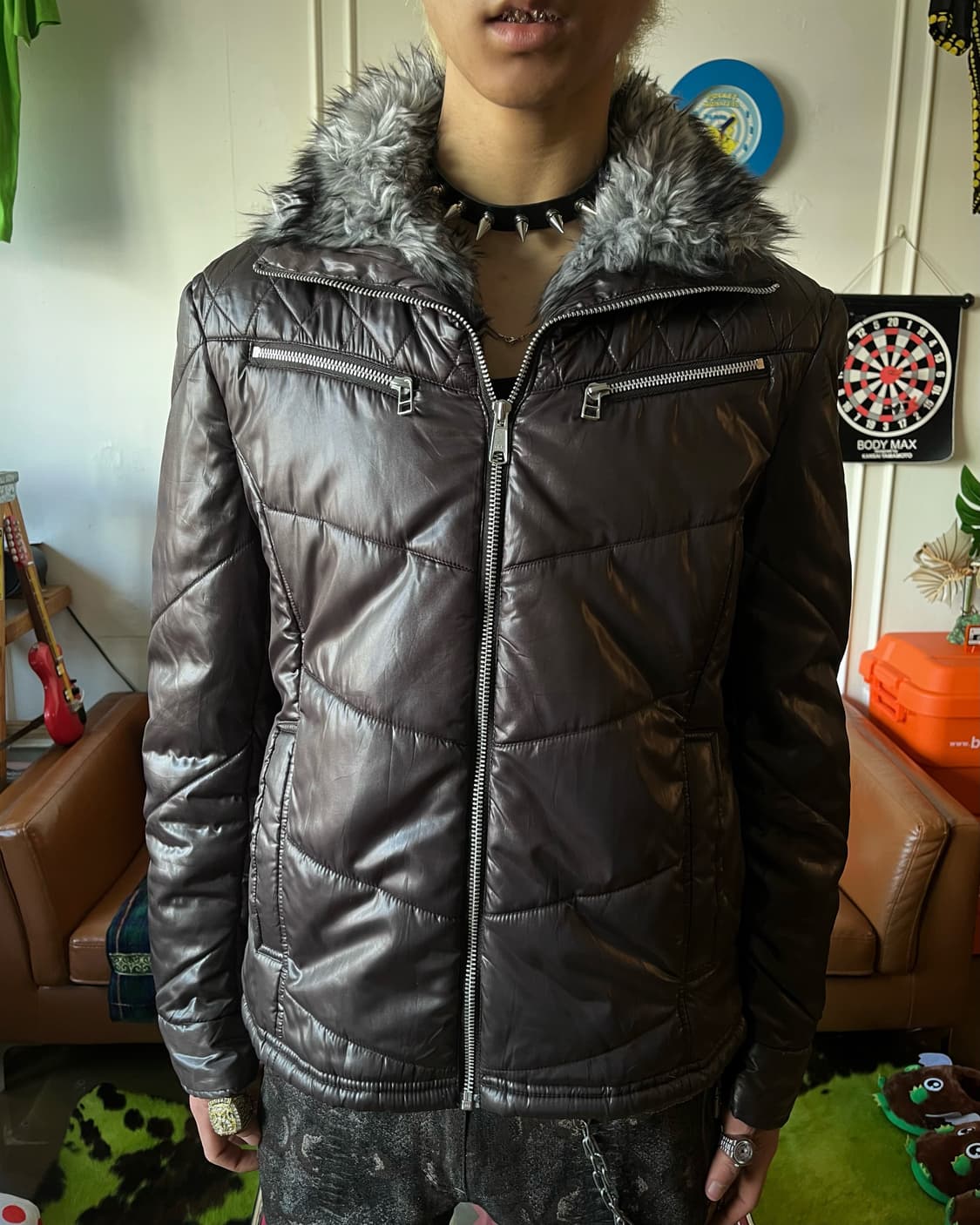 90-00s LOUIS CHAVLON V-Kei Fur Padded JK 상품이미지2