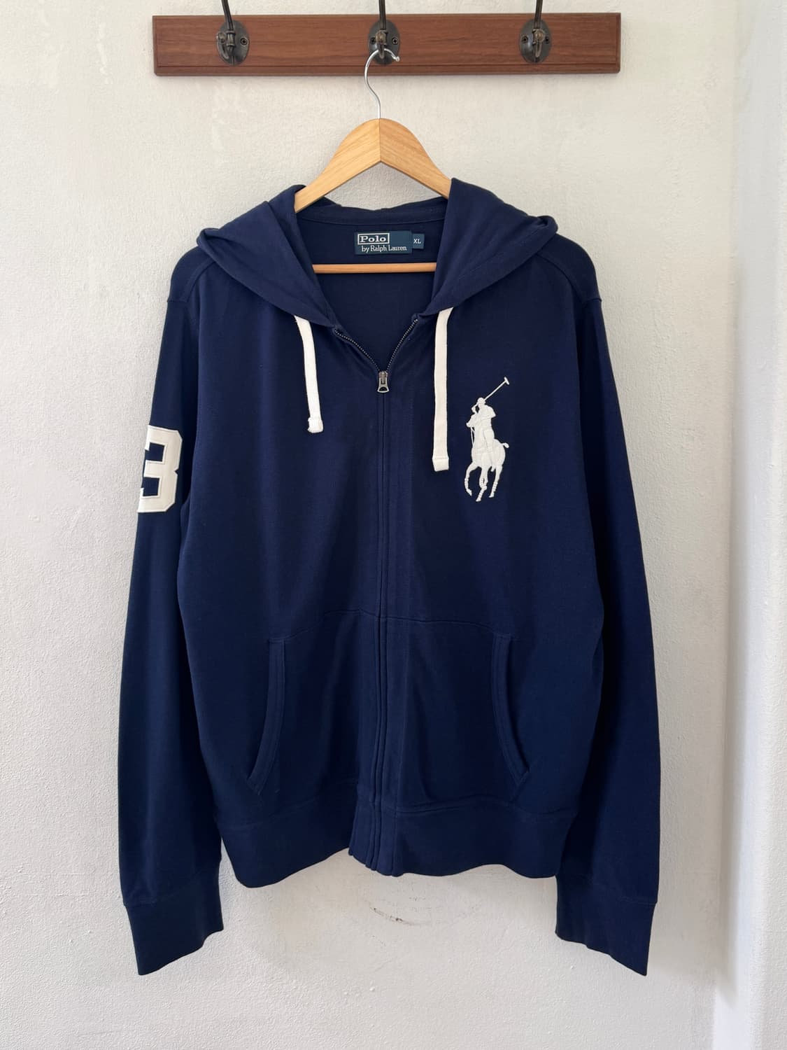 폴로 빅포니 후드집업 네이비 상품이미지2