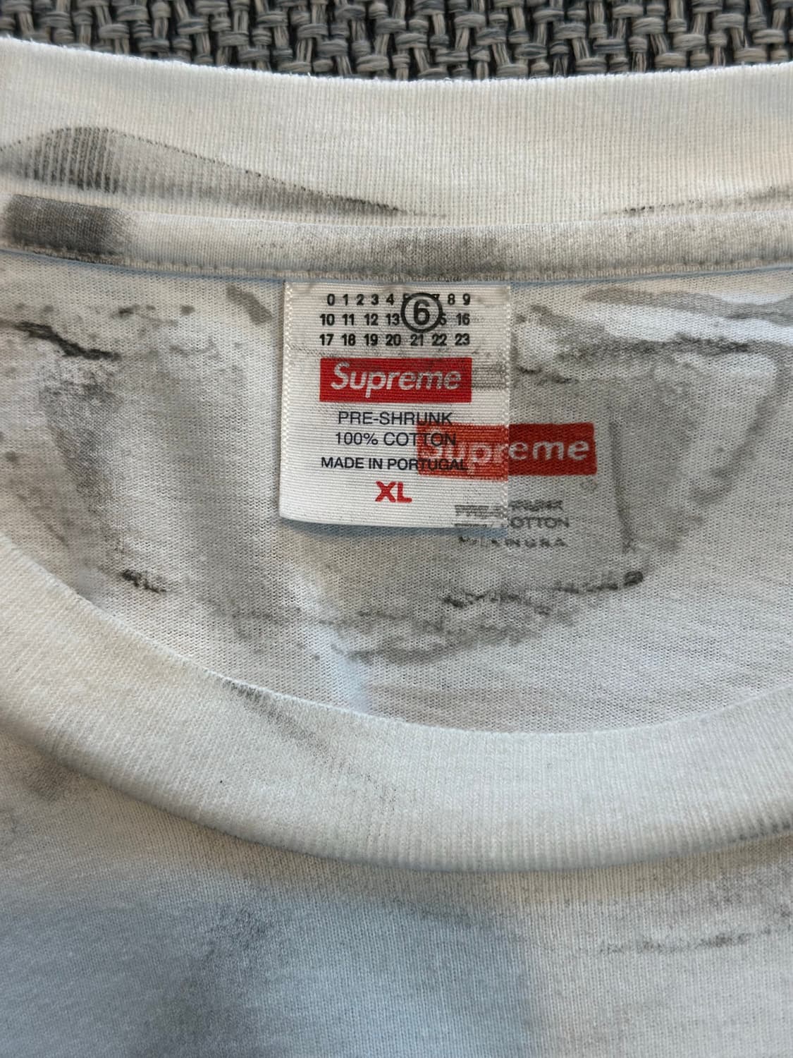 슈프림 x 마르지엘라 박스로고 반팔 상품이미지5