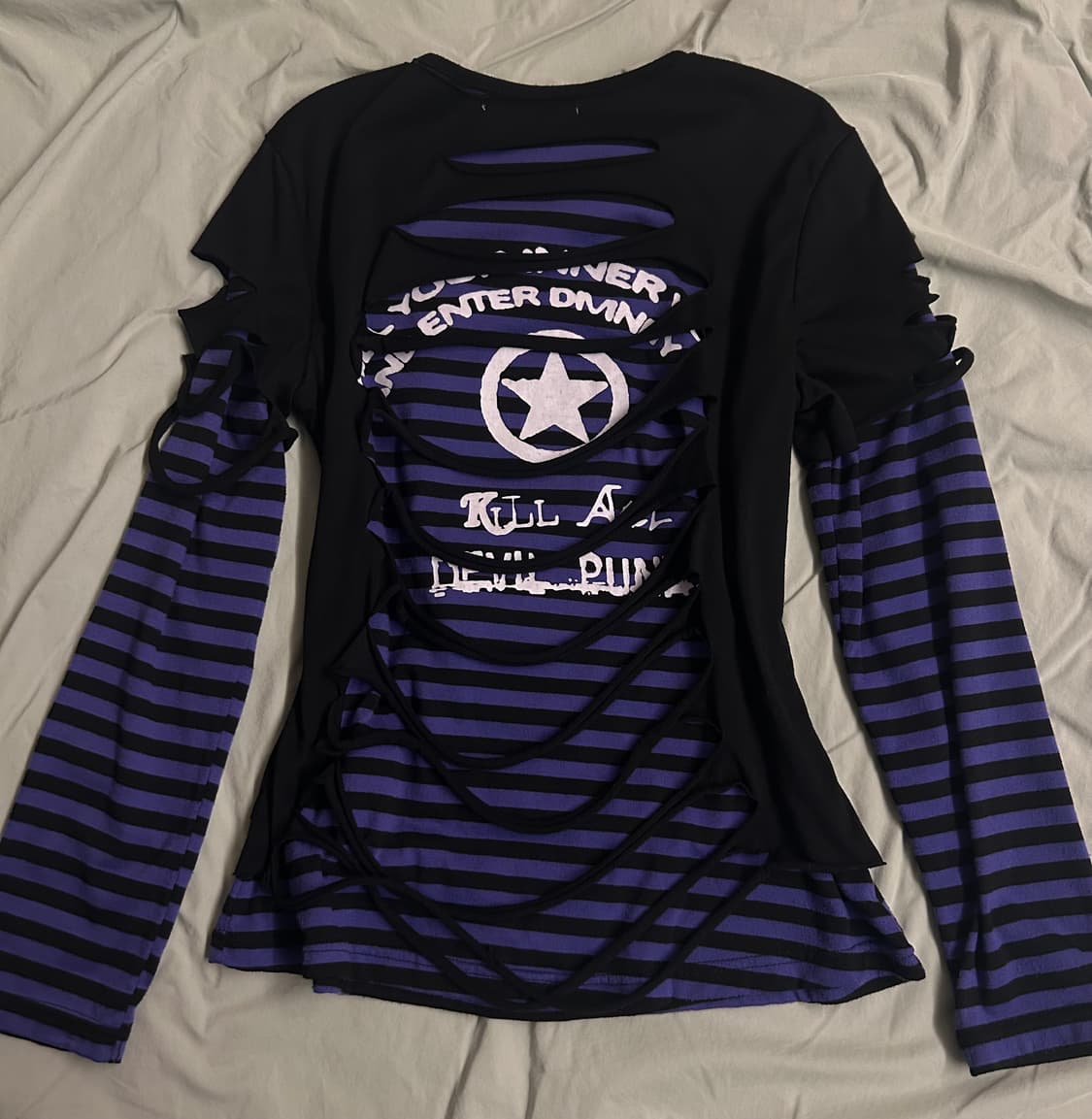 ACDC RAG 그런지 펑크 나나 티셔츠 와이즈걸 상품이미지4