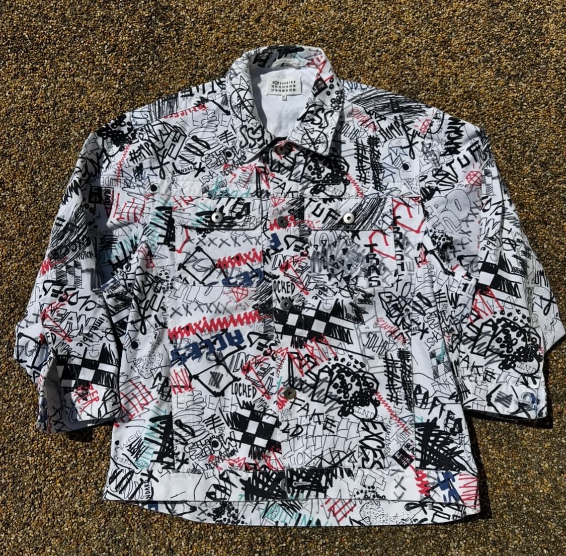 [XL] Masion Margiela 메종 마르지엘라 그래피티 데님자켓  상품이미지1