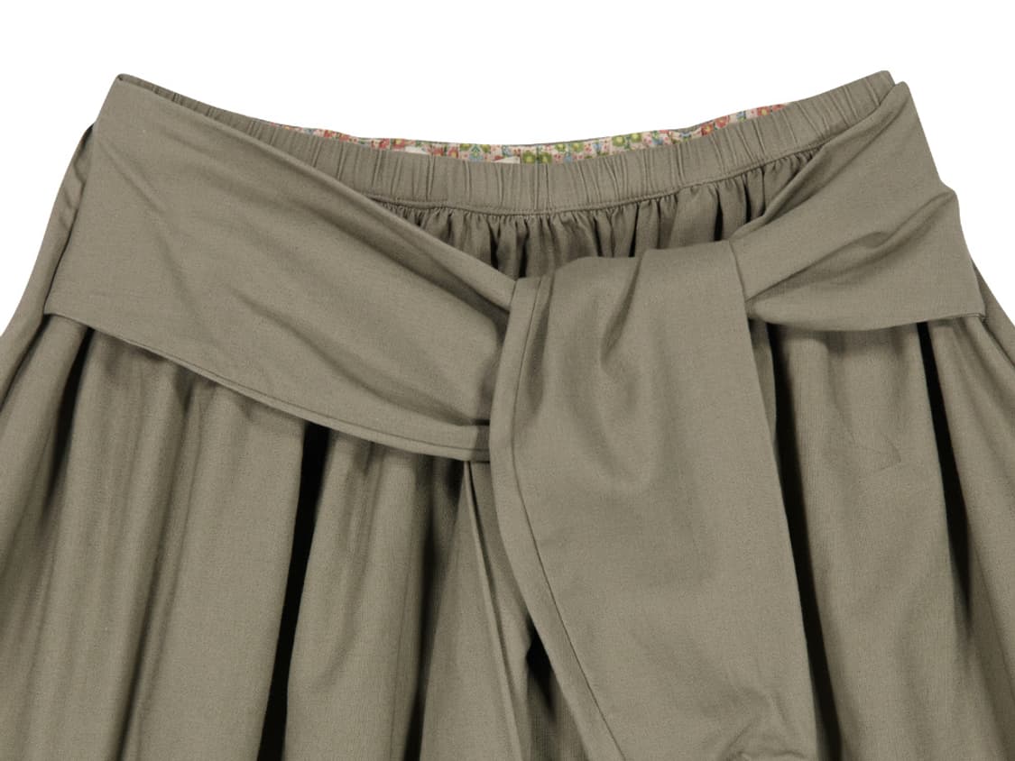 코이세이오 STRAP SHIRRING SKIRT ASH BROWN 상품이미지5