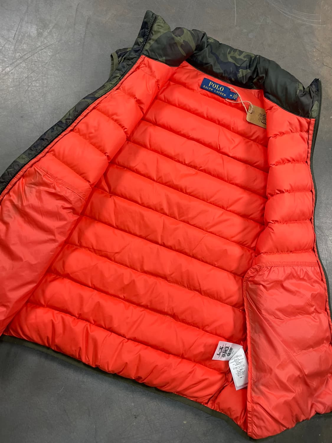 폴로 카모 패딩 베스트 상품이미지3