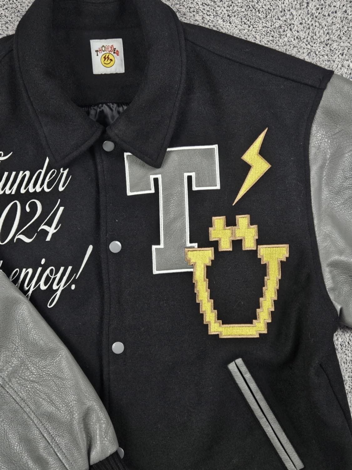 에이티즈 2024팝업 썬더 배색 바시티 자켓 (상세설명참조)/ 10089 상품이미지6