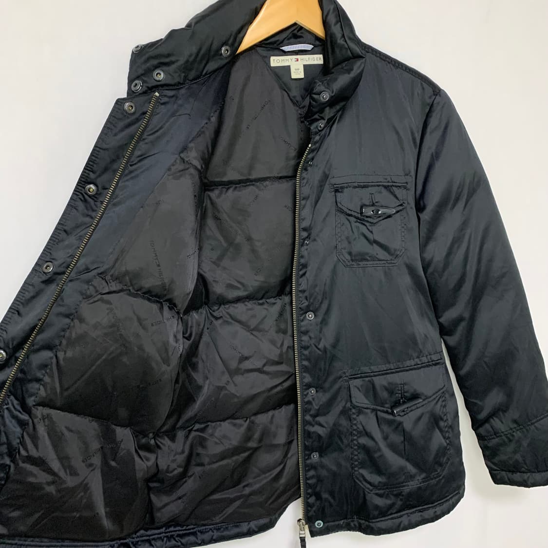 타미힐피거 블랙 포켓 패딩 자켓 점퍼 빈티지 S 상품이미지6
