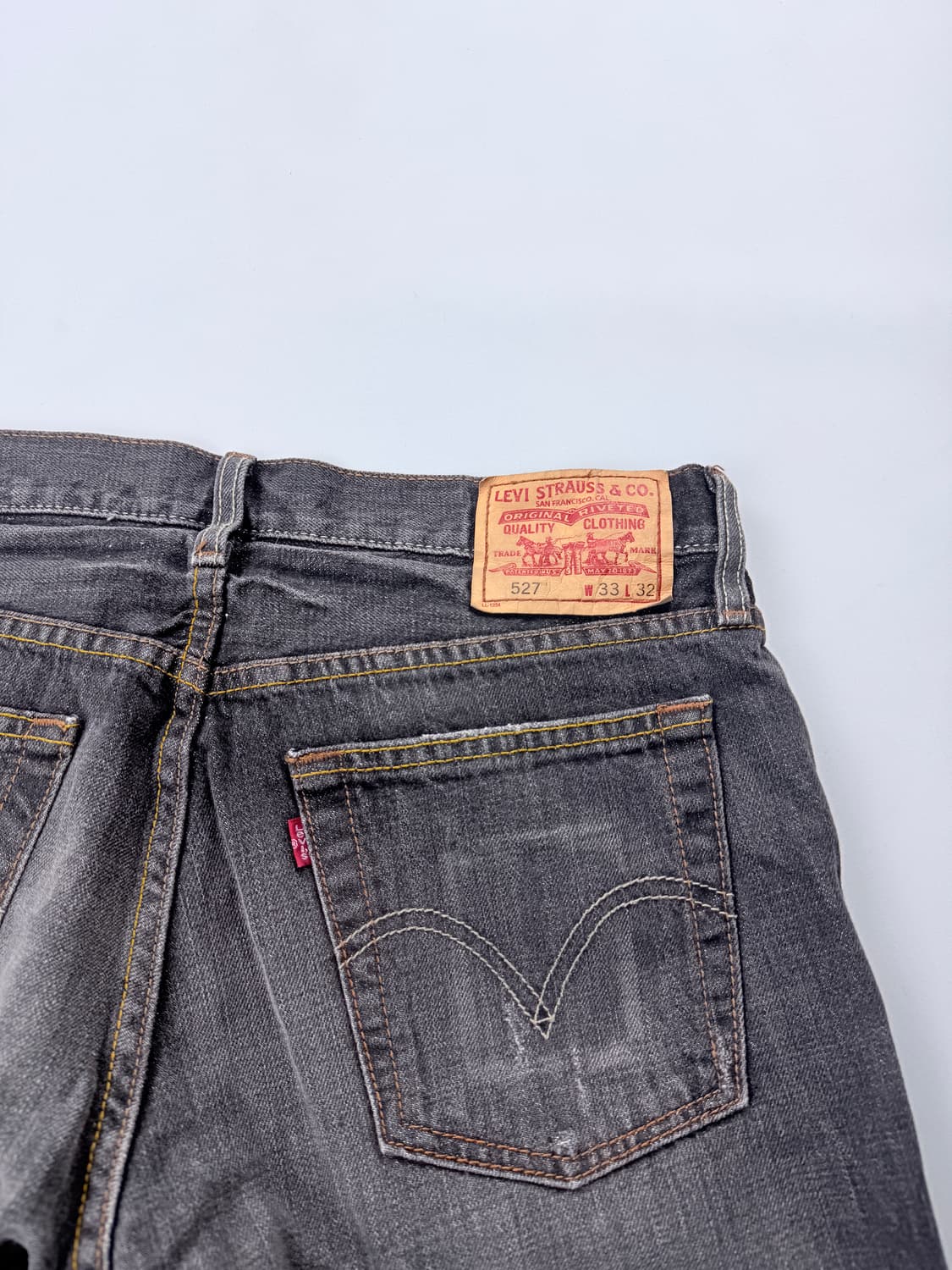 리바이스 527 부츠컷 흑청 데님팬츠 상품이미지3