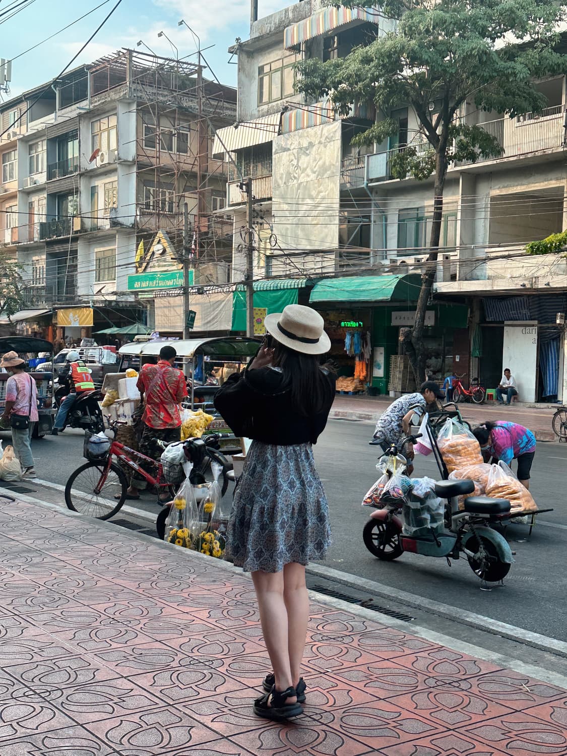 스카이블루 페이즐리 원피스 상품이미지3