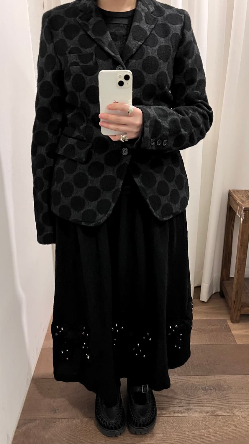 Hairy Big Dot Wool Jacket 상품이미지10