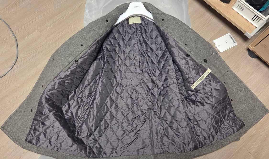 [새상품] 포터리 남성 피코트 미드그레이 사이즈 2 팝니다 상품이미지7