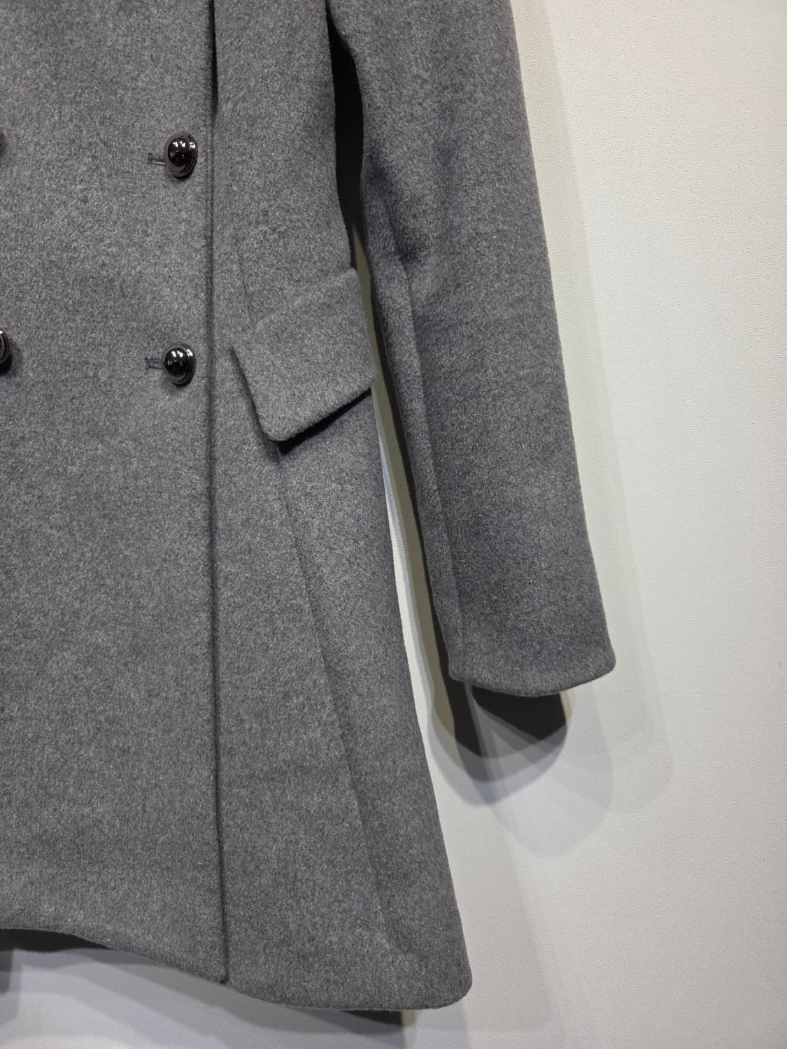 EGOIST 에고이스트 하이넥 플레어 울 코트 상품이미지5