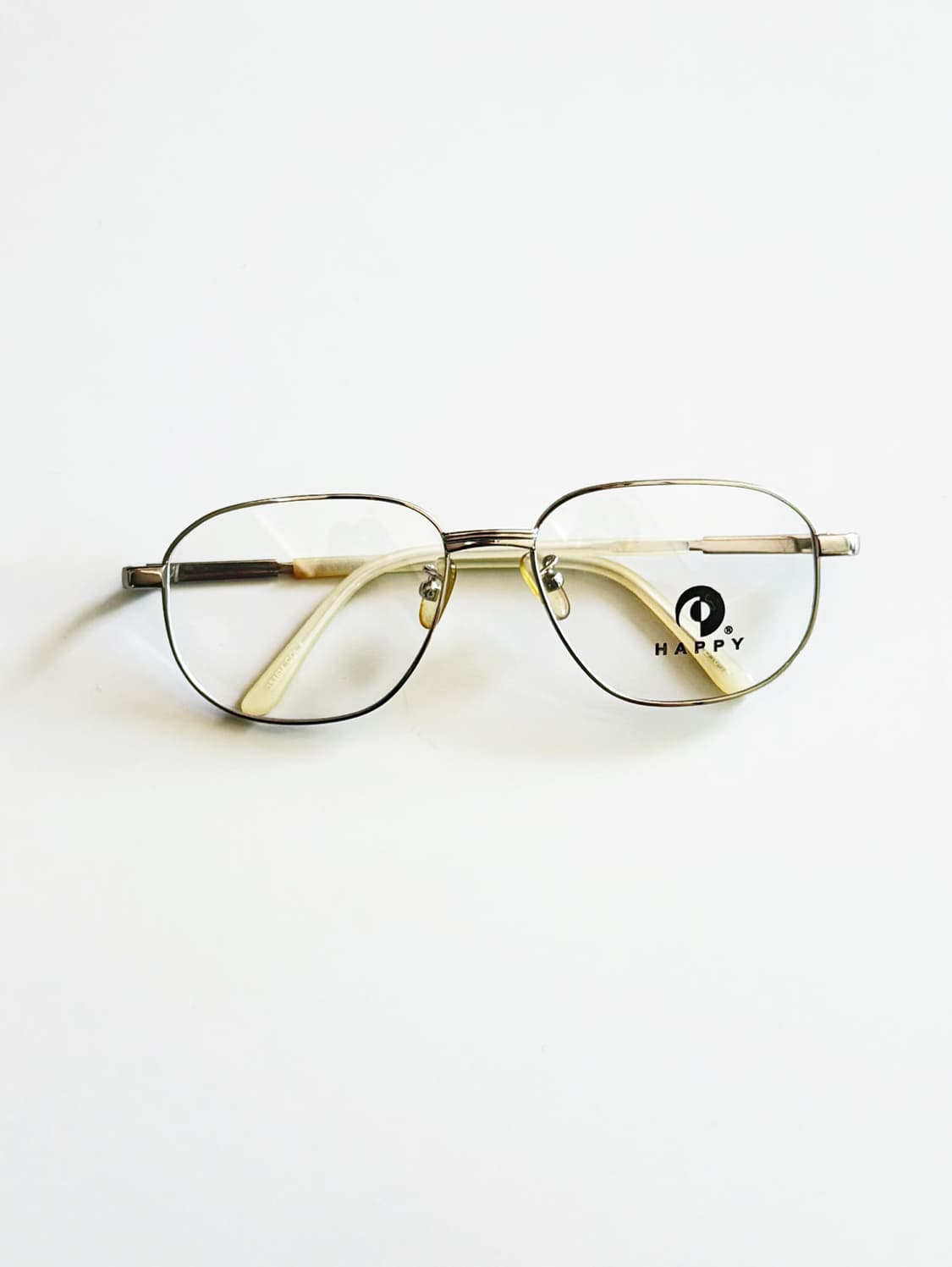 90s HAPPY 실버 메탈 슬림 스퀘어 빈티지 안경 상품이미지2