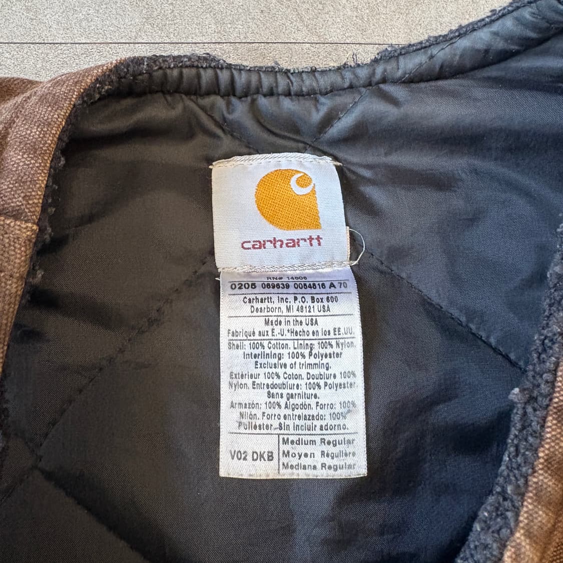 칼하트 정품 덕 캔버스 조끼 상품이미지5