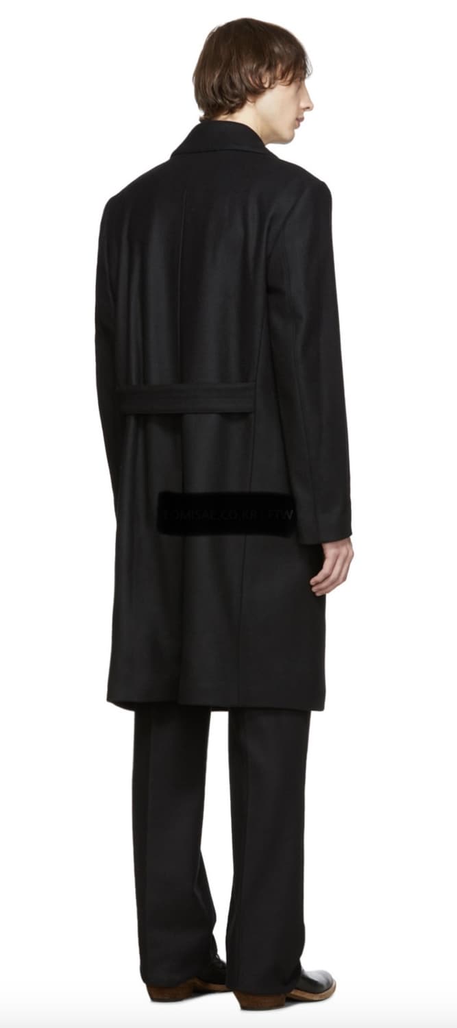 르메르 19FW 더블 브레스티드 울 코트 그레이 50사이즈 상품이미지4