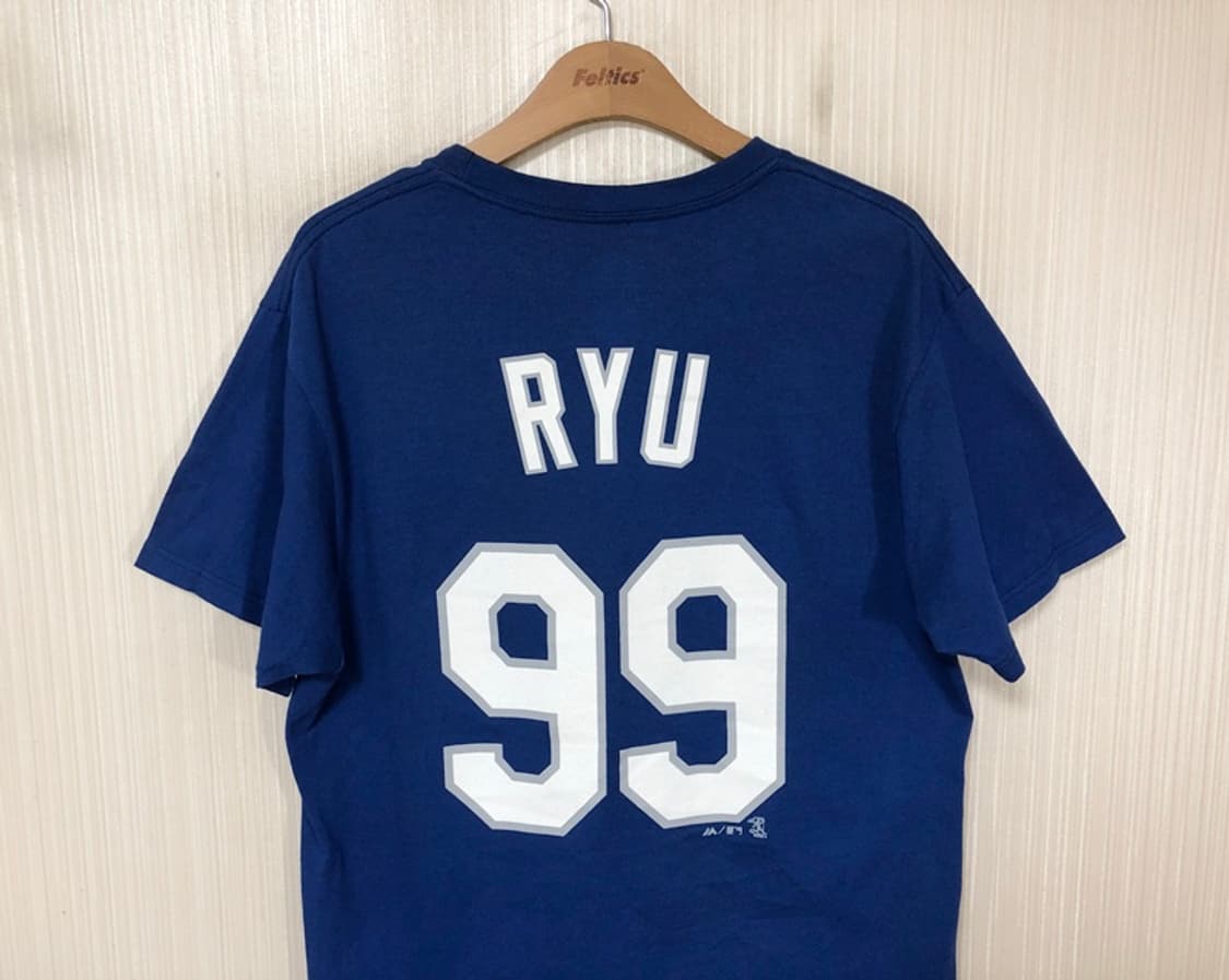 MLB 마제스틱 LA다져스 플레이어티셔츠 M #99 류현진 상품이미지9