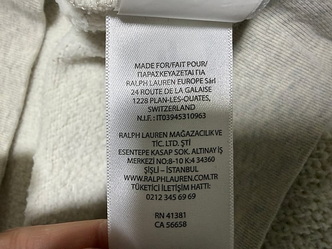 폴로 랄프로렌 맨투맨 티셔츠 남자 학생용 XL 사이즈 상품이미지6