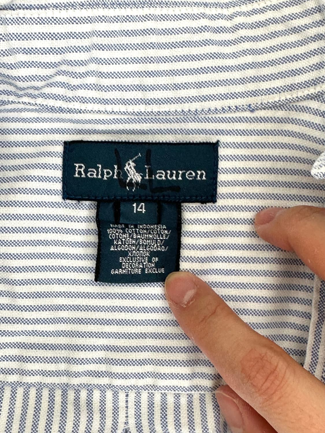 폴로랄프로렌 스트라이프 셔츠 상품이미지3