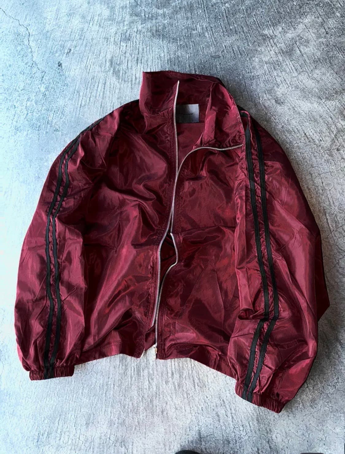 초경량 하이넥 사이드 트랙 윈드자켓 (버건디L) 상품이미지1