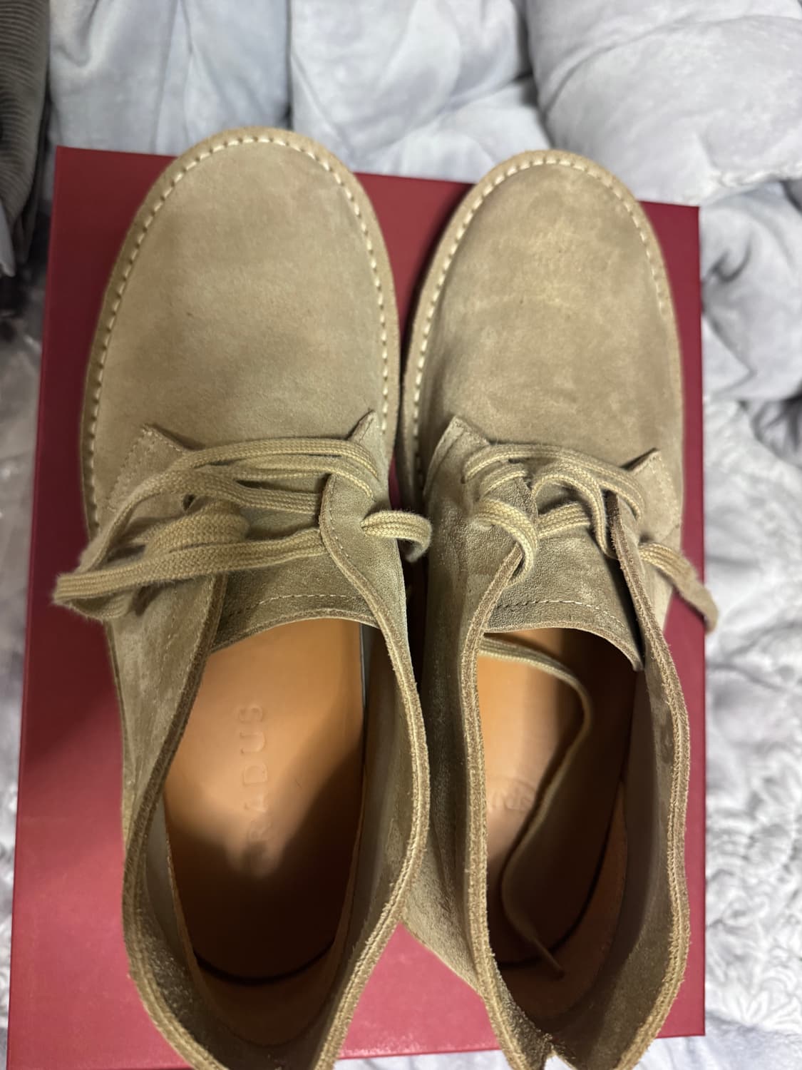 그라더스 블루처 17 스웨이드 베이지 265 풀박스 blucher 17  상품이미지2