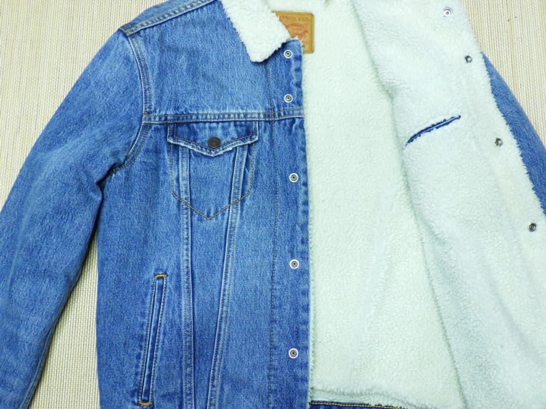(S/90) 리바이스 Levis 양털 청 데님자켓 상품이미지6