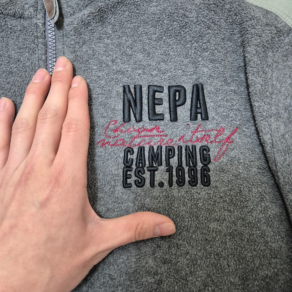 네파 캠핑 EST 1996 플리스 후리스 자켓 L(100) 상품이미지5