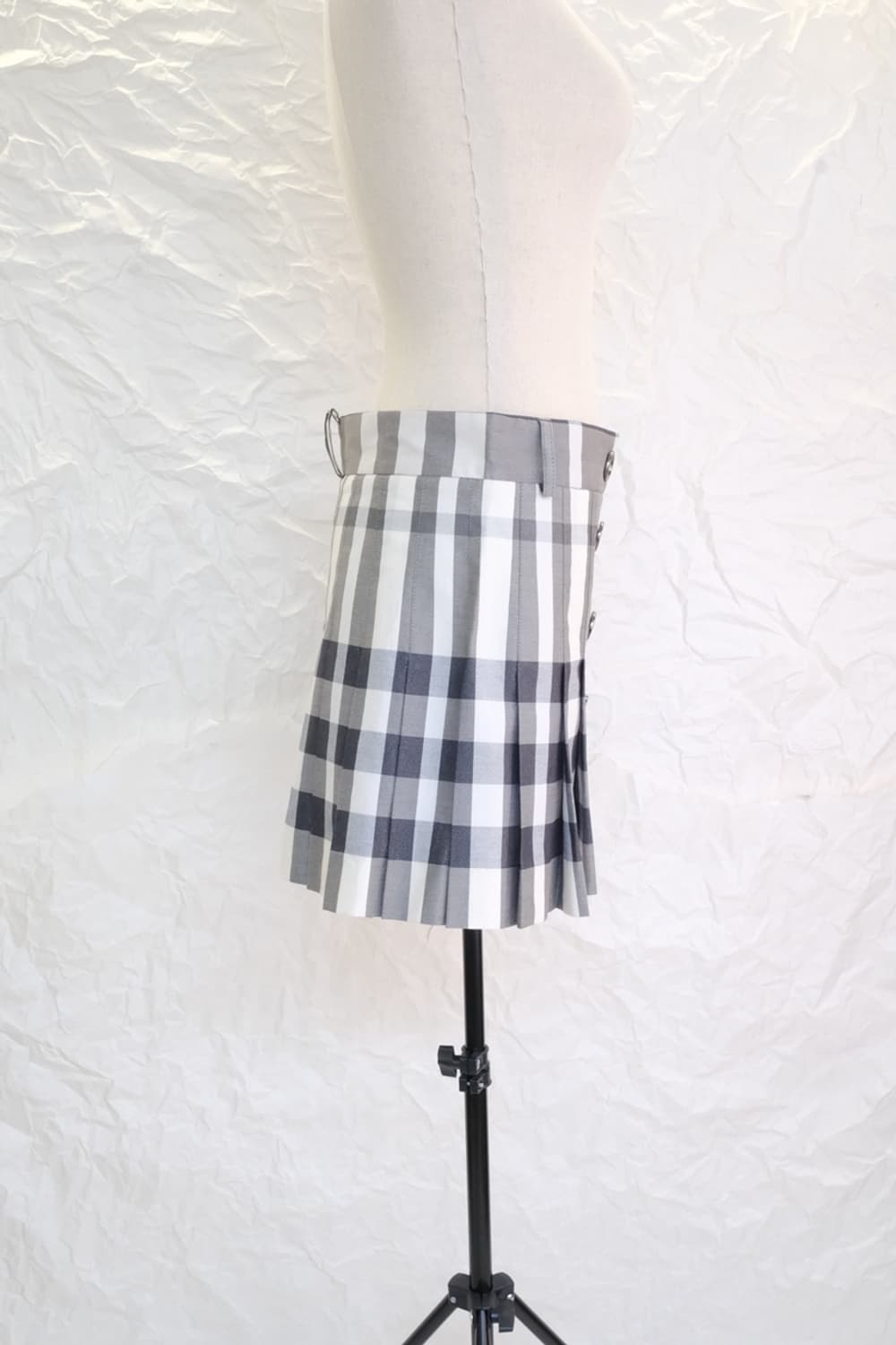 BURBERRY double button pleats wrap skirt 상품이미지7