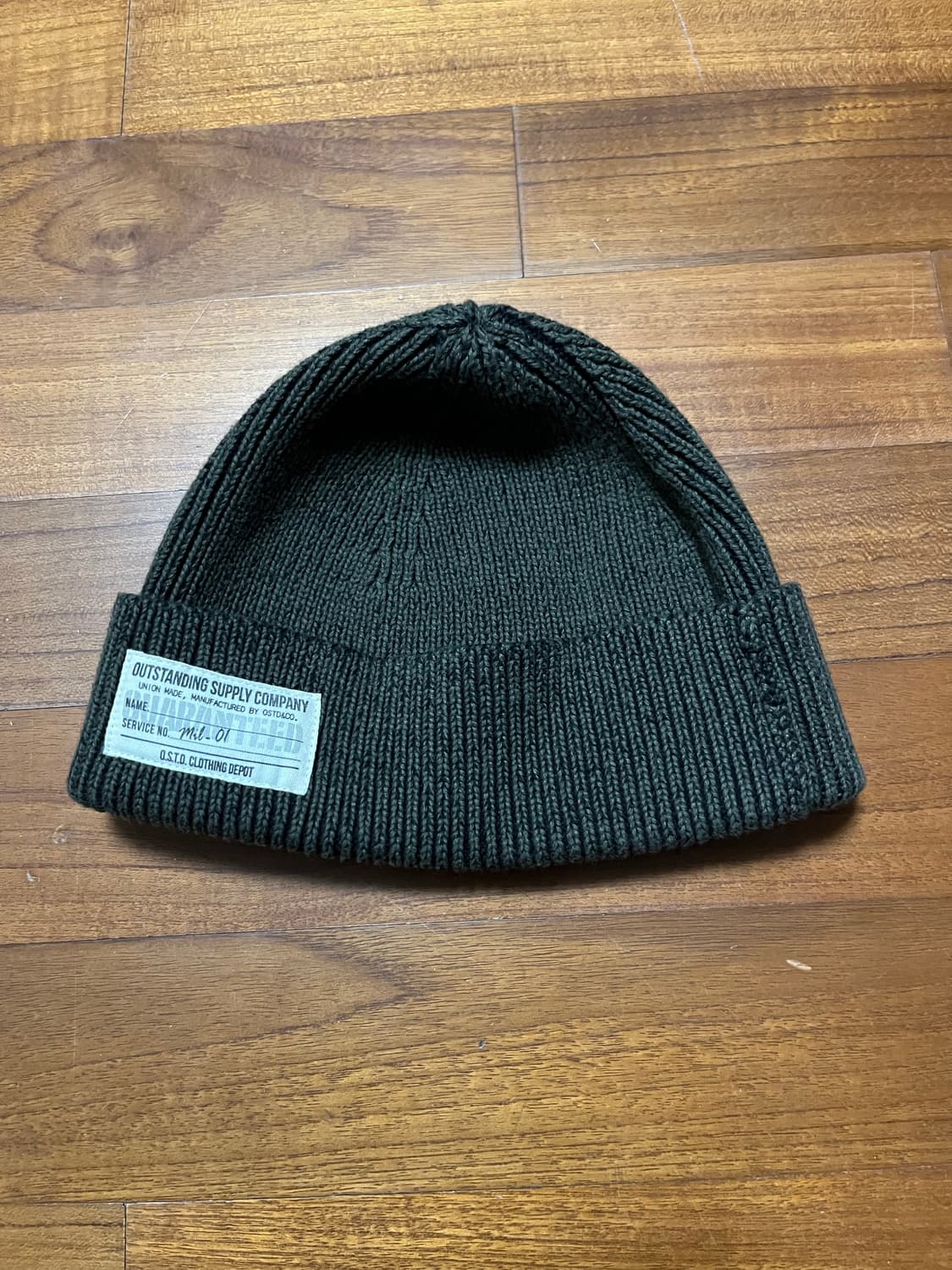 아웃스탠딩 코튼 와치캡 올리브 상품이미지2