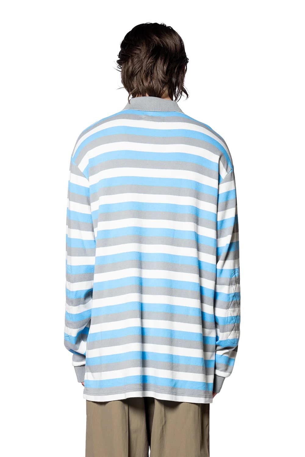 [L,XL]이알엘 ERL 26ss 스트라이프 폴로티/블루 상품이미지3